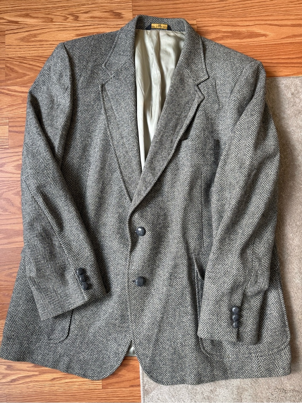 Haggar Men's Herringbone Sport Coat in Gray